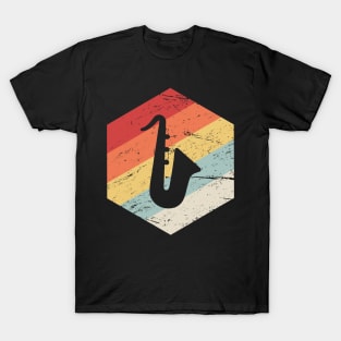 Retro Vintage Saxophone Icon T-Shirt